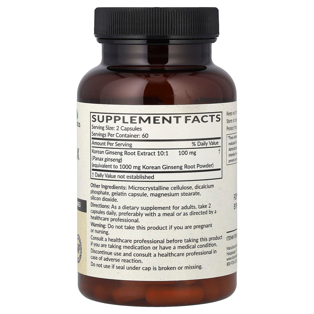 Futurebiotics, корейский женьшень, 120 капсул
