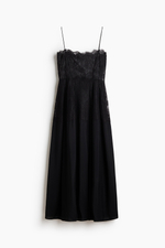 Платье из двух тканей на бретелях - H&M