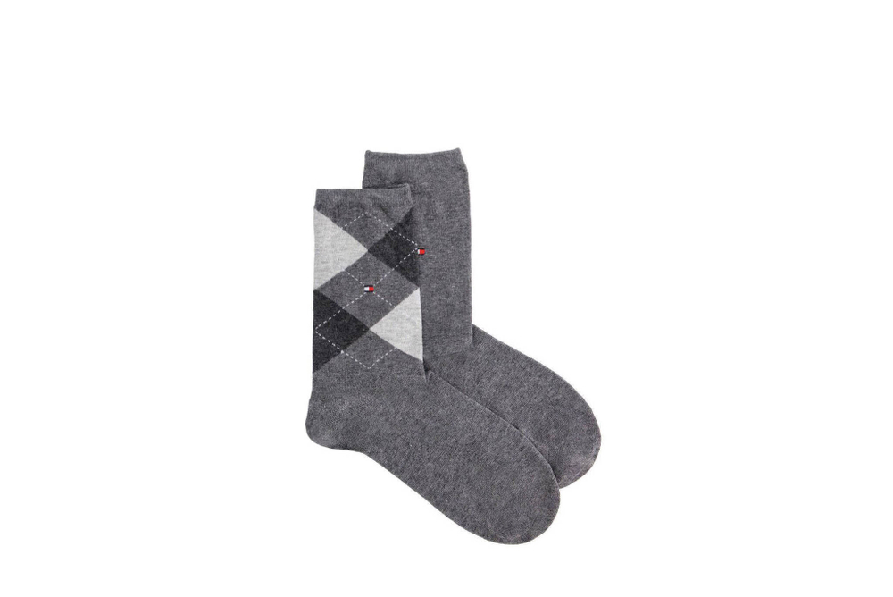 носки 2 пары Tommy Hilfiger - серый(443016001)
