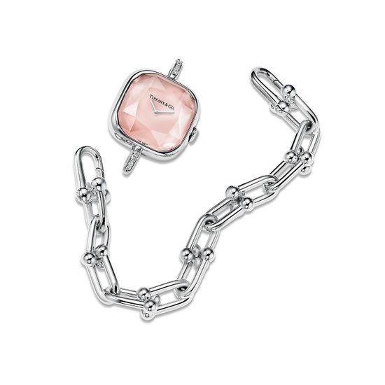 Tiffany HardWear Watch in Sterling Silver and Steel with Diamonds