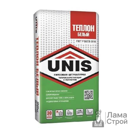 Штукатурка гипсовая UNIS Теплон белый 30 кг
