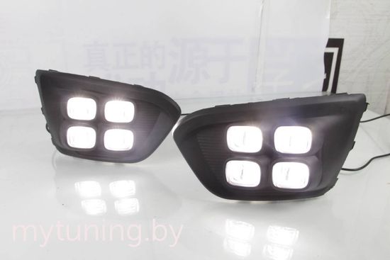 Дневные ходовые огни для Киа Рио  X-Line 2018-2020