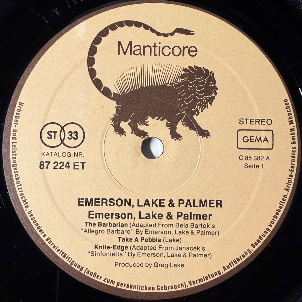Emerson, Lake & Palmer – Emerson, Lake & Palmer (Германия)