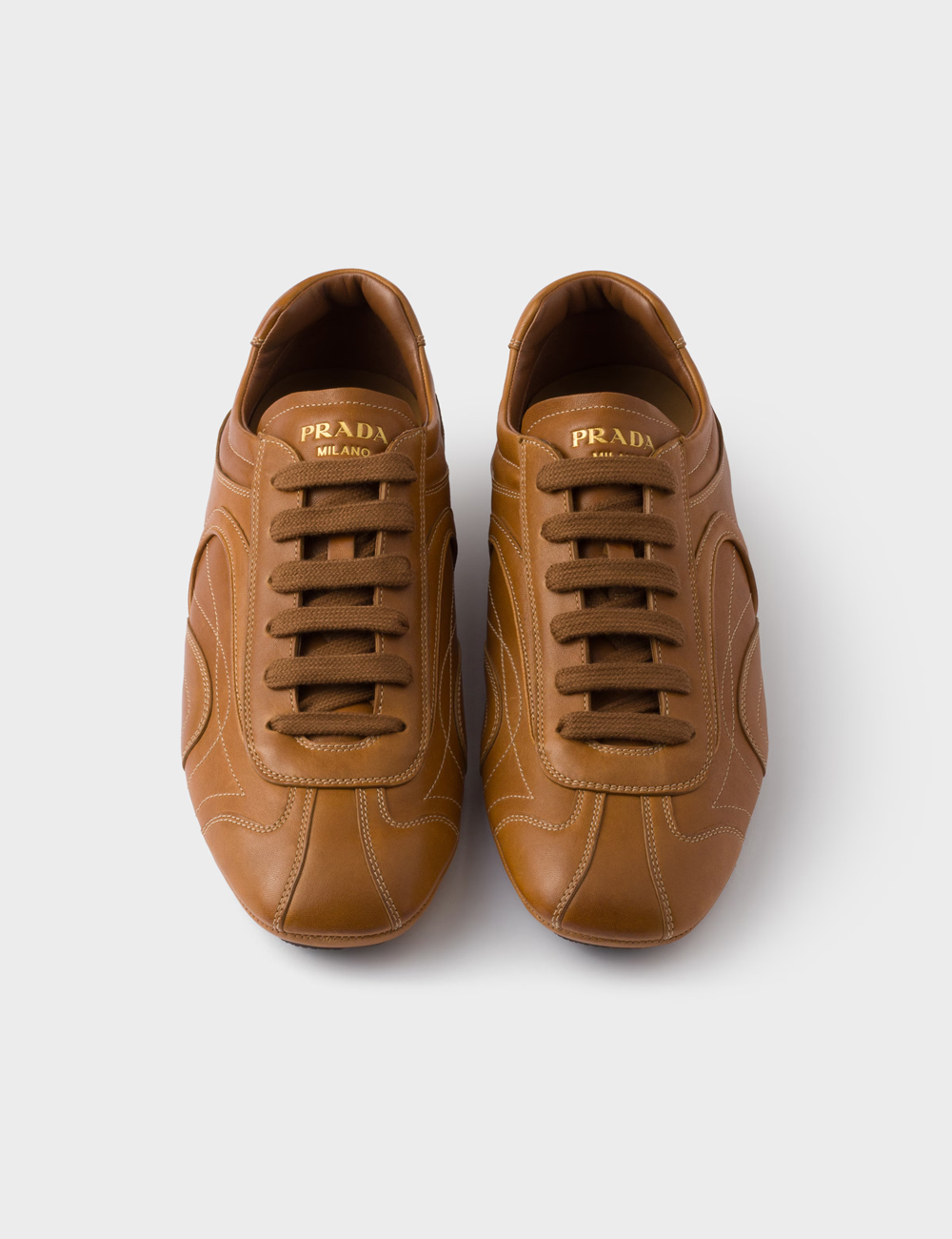 Prada Montecarlo antiqued nappa leather "Caramel"