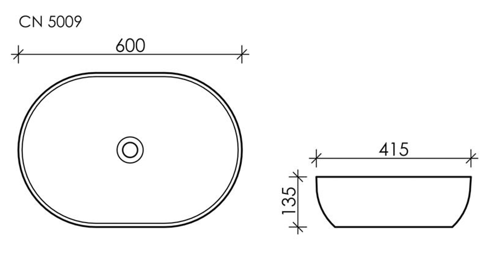 Раковина Ceramica Nova Element 60 см CN5009