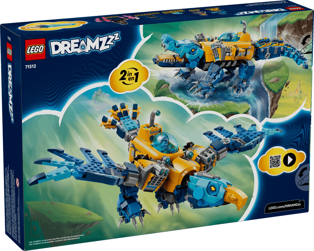 Конструктор LEGO DREAMZzz 71512 Crocodile Submarine