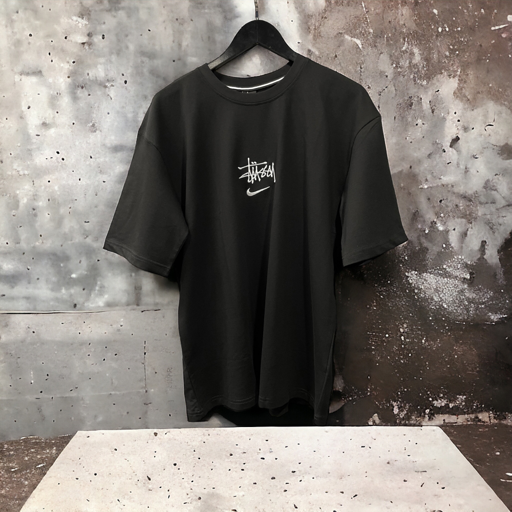Футболка Stussy x Nike #1 • Черный