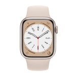 Умные часы Apple Watch Series 8 GPS, 41mm, Aluminium Case with Sport Band, Starlight (Сияющая звезда)
