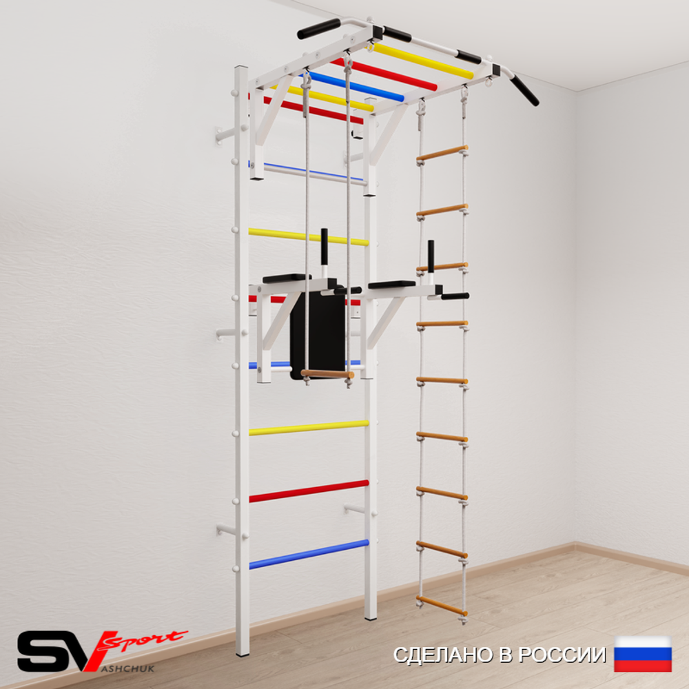 Шведская стенка Sv Sport 549 (Турник рукоход/Брусья/Лестница/Трапеция)