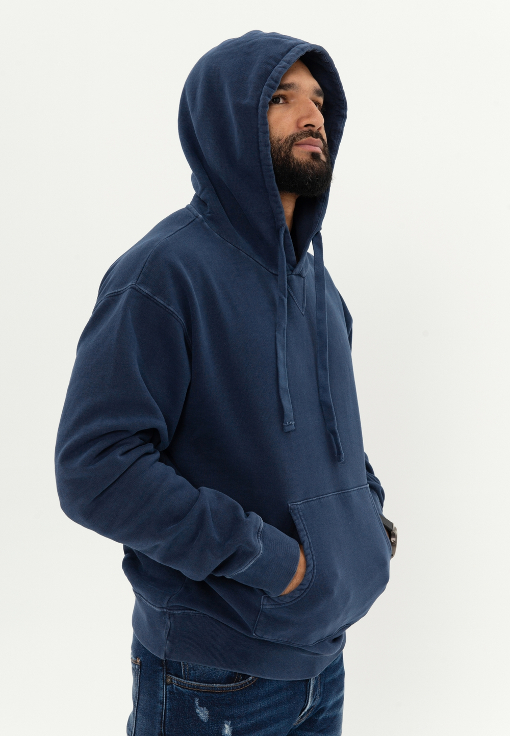 Худи Bowery NYC "Black Tiger" Blue Print