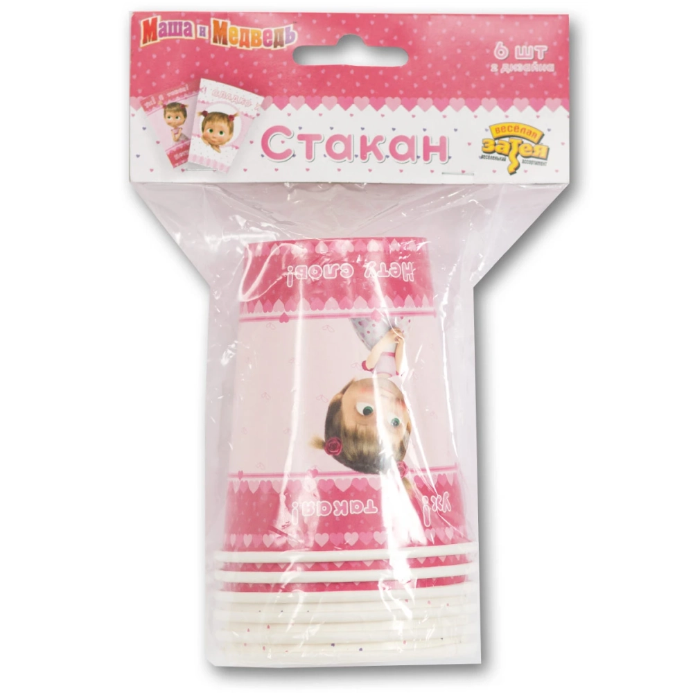 Стакан однораз.бум. Маша и Медведь