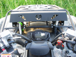 Комплект выноса радиатора для Yamaha Grizzly 550/700 Litpro серебро, алюминиевый