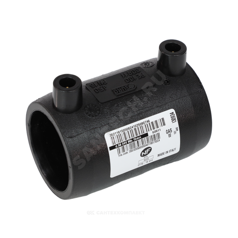 Муфта электросварная ПЭ100 Дн 140 Ру16 SDR11 EUROSTANDARD 2100160140