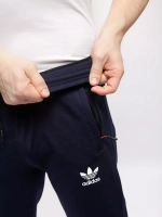 Брюки спортивные джоггеры с лампасами и манжетами Adidas
