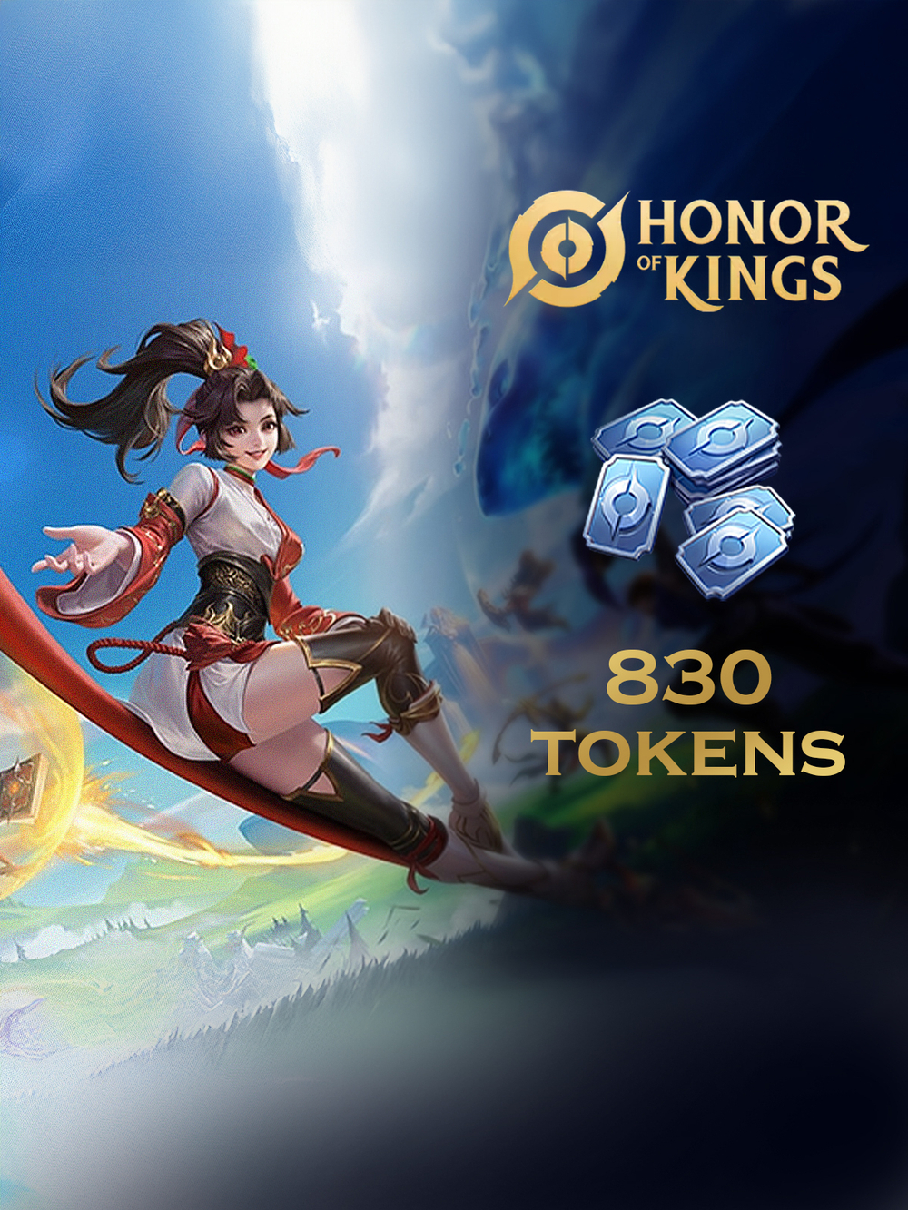 Игровая валюта Honor of Kings 830 Tokens [Цифровая версия] (для ПК, цифровой код доступа)