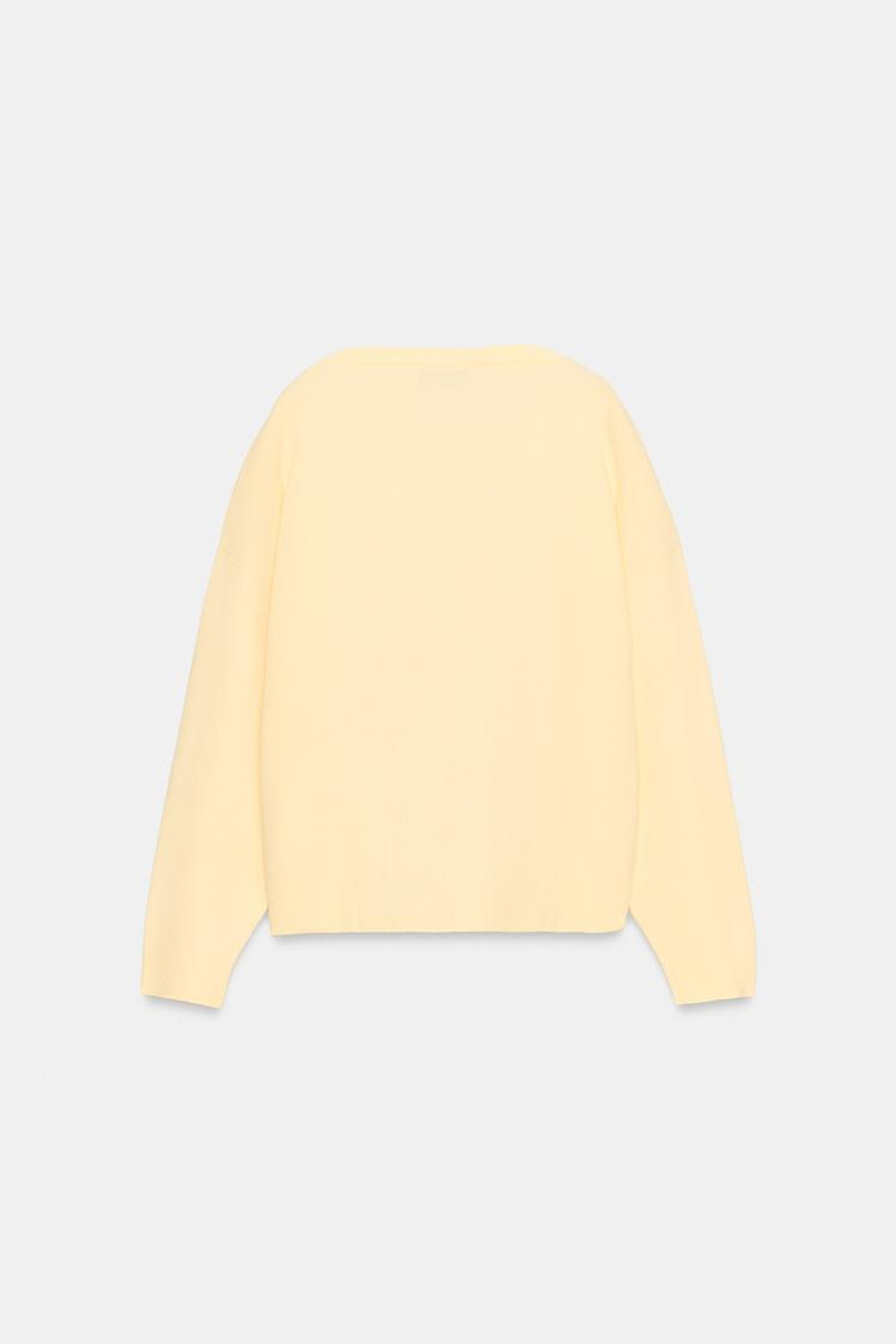 ZARA МЯГКИЙ ТРИКОТАЖНЫЙ СВИТЕР, ЖЕЛТЫЙ