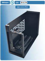 Внешний корпус Wikingoo Q2L с двумя слотами PCIe. Thunderbolt 3/4, USB4.