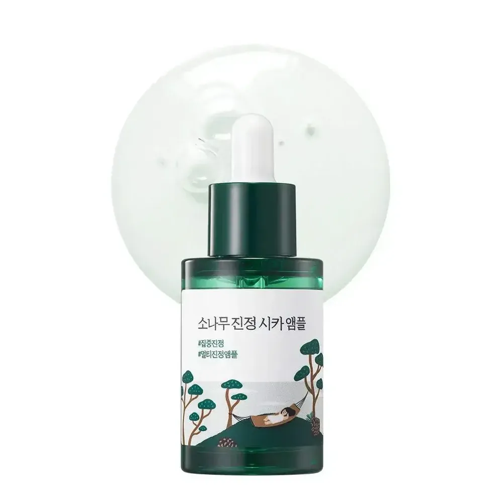 Успокаивающая сыворотка с центеллой и экстрактом сосны Round Lab Pine Calming Cica Ampoule 30 мл. (Срок годности до 07.05.2027)