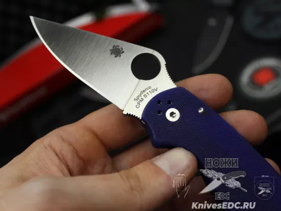 Нож складной Spyderco Para 3 223GPDBL c клинком из стали CPM-S110V, рукоять G10