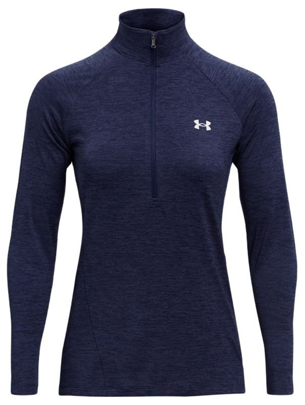 Женская теннисная футболка (dł. Рукава) Under Armour Tech 1/2 Zip-Twist - midnight navy/cadet