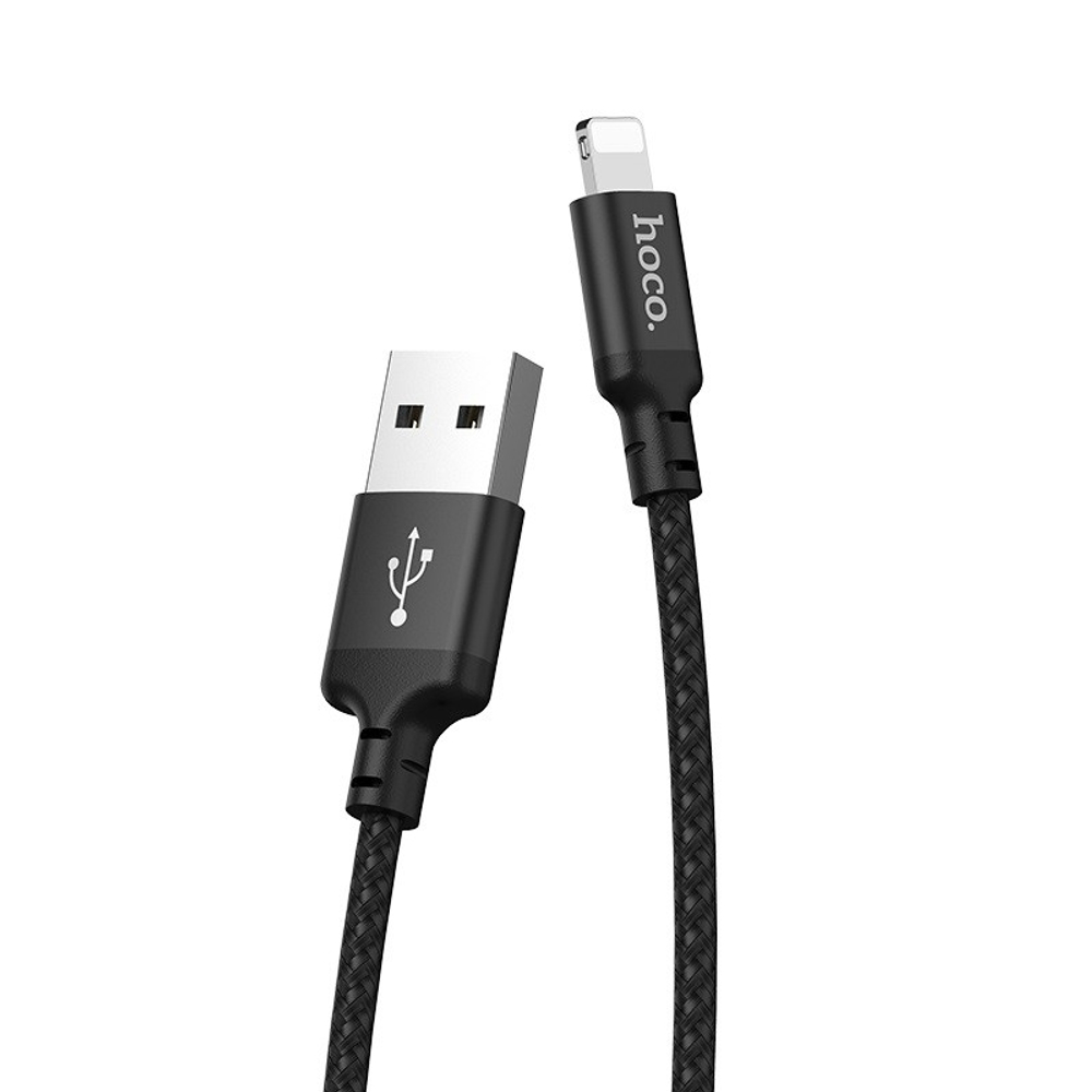 Usb Кабель-зарядка Micro Hoco X14 Times speed 2A 1м в тканевой оплетке черный