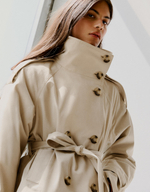 Женский тренч с воротником-стойкой - BERSHKA