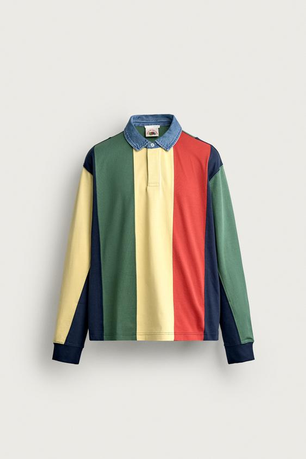 ZARA - FRUIT OF THE LOOM™ РУБАШКА ПОЛО В ПОЛОСКУ С КОНТРАСТНЫМ ВОРОТНИКОМ, РАЗНОЦВЕТНЫЙ