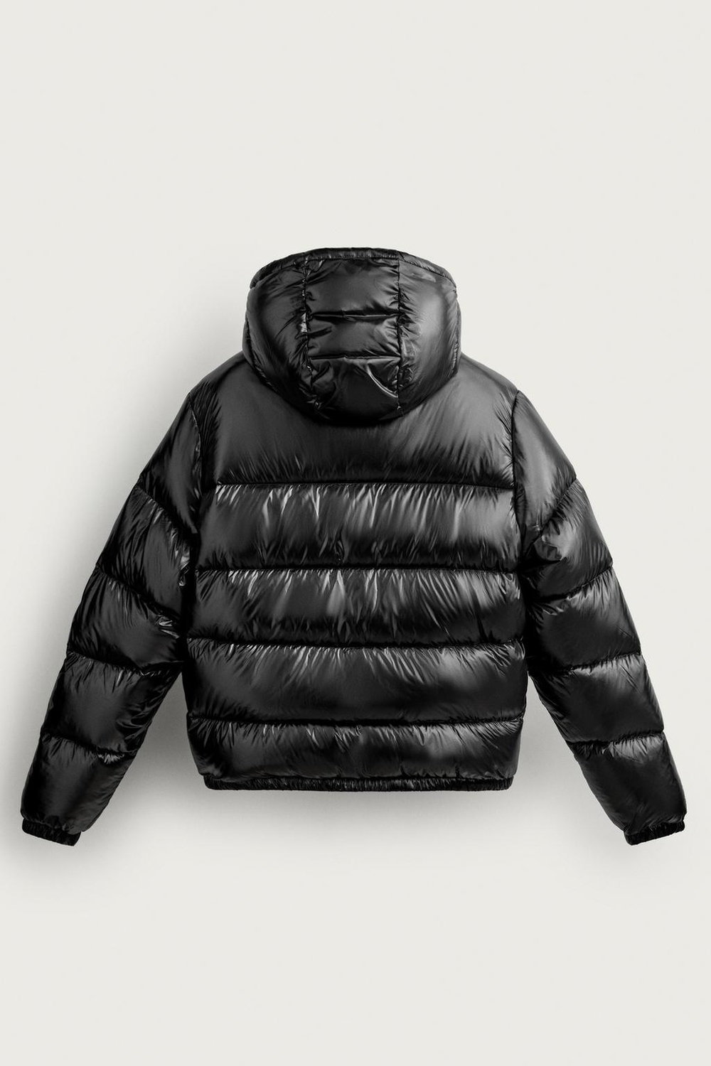 ZARA ПУХОВИК 80/20 WATER REPELLENT, ЧЕРНЫЙ