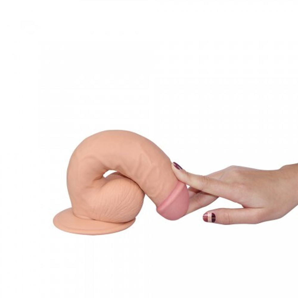 Реалистичный фаллоимитатор Lovetoy Ultra Soft Dude (20×4,5 см)