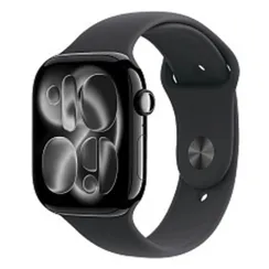 Часы Apple Watch Series 11 46mm Jet Black Aluminium Case, Sport Band (Black) S/M
