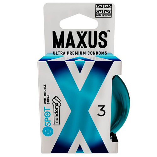 Презервативы с двойной спиралью Maxus G spot 3шт