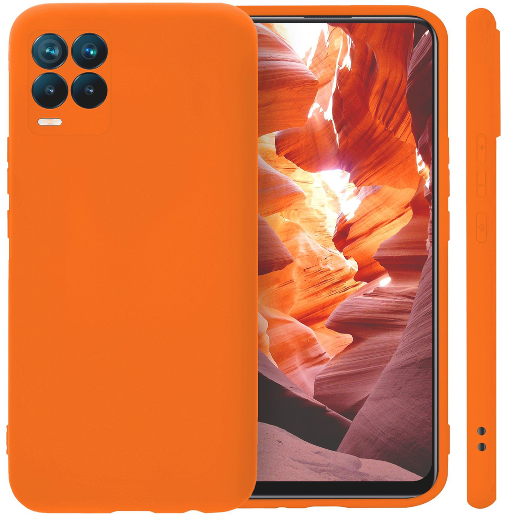 Мягкий Soft Touch чехол из силикона для REALME 8 / 8 PRO с бархатной подкладкой