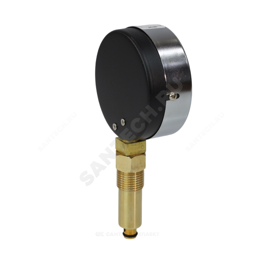 Термоманометр МД04 радиальный Дк80 0-0,6 МПа L=40мм G1/4" 120С с переходником на G1/2" ЭКОМЕРА МД04-80-G-0,6МПа-120-L-40-РИ