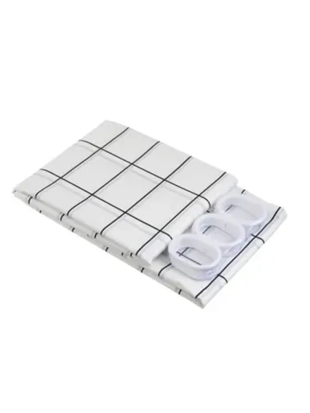 Шторка для ванной 60г/м2, 180x200см, белый цвет