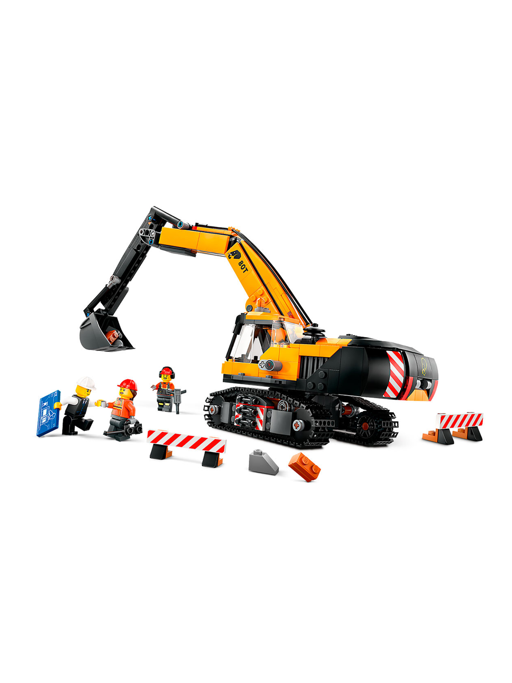Конструктор Лего Сити Жёлтый строительный экскаватор | LEGO City Yellow Construction Excavator 60420 148 деталей 4+