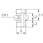Штуцер FE DL15 BSP 3/8 (корпус, нерж.)
