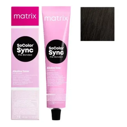 Matrix Super Sync Безаммиачный краситель для волос, 4A Шатен пепельный, 90 мл