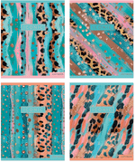 Тетрадь общая 96 л, PASTEL GOLD LEOPARD, обложка - мелов.картон+матовая ламинация, скрепка