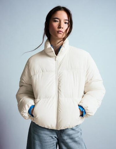 Женская стеганая куртка из водоотталкивающей ткани - BERSHKA