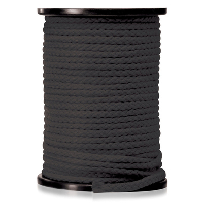 Черная веревка для связывания Bondage Rope - 60,9 м. (Цвет: черный)