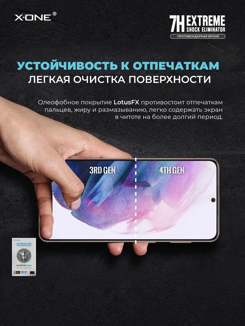 Непробиваемая бронепленка Honor 9X X-ONE Extreme Shock Eliminator 4-го поколения