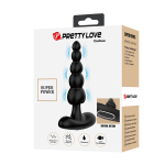Черный анальный вибростимулятор 12см Pretty Love Corban Anal Vibrator Black BI-040174