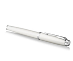 Перьевая ручка Parker IM Metal White CT, перо: F , цвет чернил: blue, в подарочной упаковке.