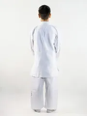 C333 Кимоно для дзюдо подростковое Clinch Judo Silver FDR белое