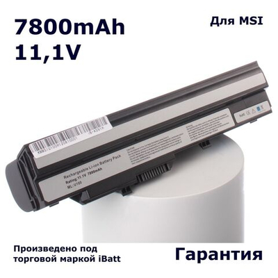 Аккумулятор iBatt 7800mAh, для Wind U100 S12 U270 U135DX U120 U90 S12T U135 U210 U250 Wind12 U270-229 U270-605X U140 U200