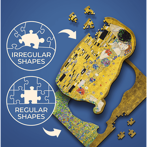 Puzzles - "200 Wooden Puzzles" - The Kiss - Gustav Klimt_FSC Mix 70%
