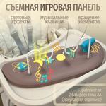 Стульчик для кормления, ходунки, качели 5в1 Bubago William мокко