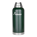 Термос Тонар 1000ML (HS.TM-057-G) с ситечком, 2 крышки-кружки (Зеленый)