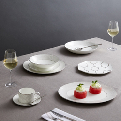 Wedgwood Gio Platinum 24 см глубокая / тарелка для пасты 1063175