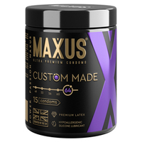 Премиальные увеличенные презервативы №15 в железном кейсе Maxus Custom Made 64 X-Edition 15шт